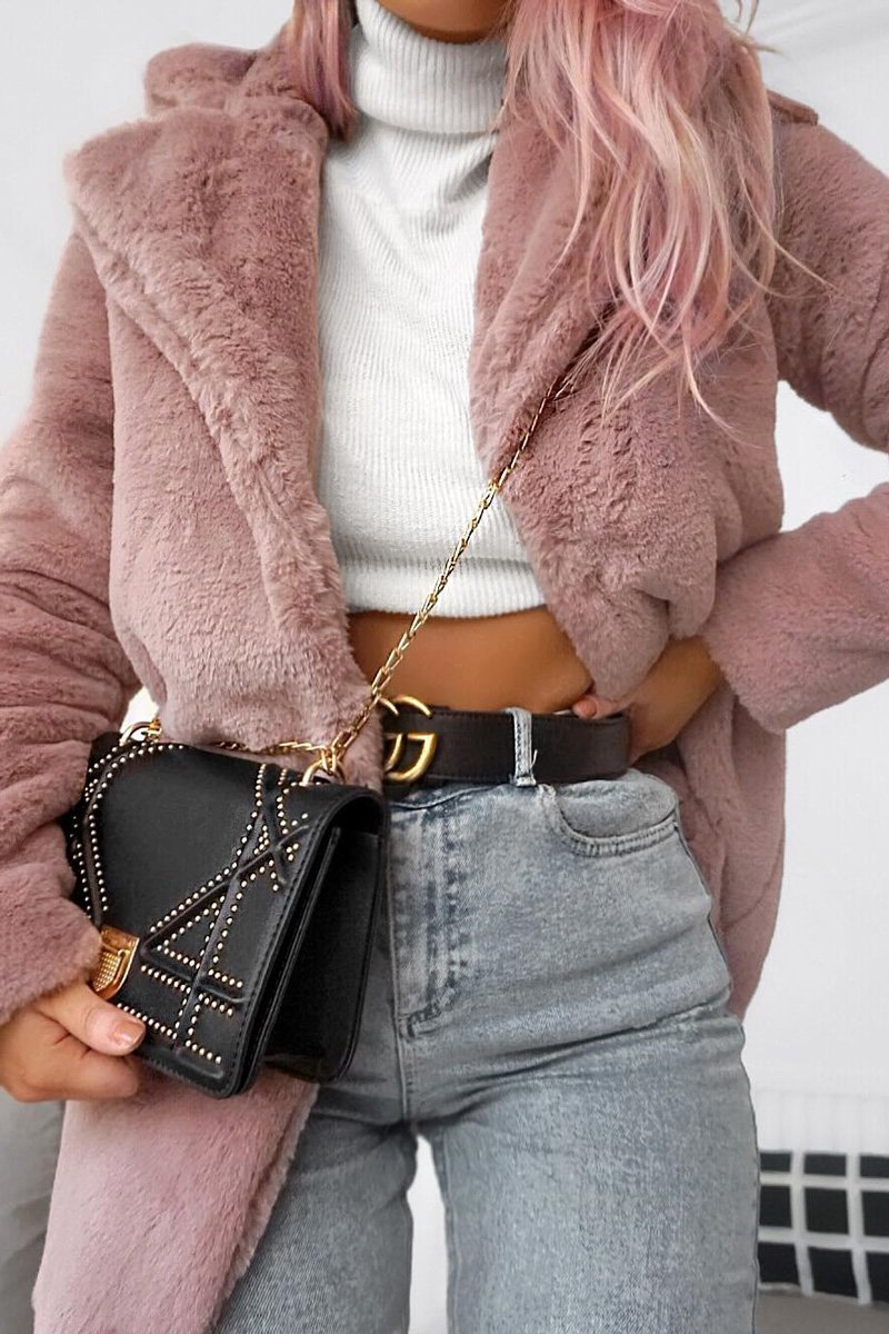Rose Faux Fur Coat - Kinleigh-Coats