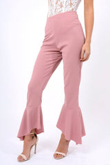 Rose Frill Hem Trousers - Payton-Trousers