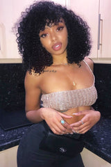 Rose Gold Knitted One Shoulder Crop Top - Houda-Crop Tops