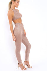 Rose Gold Metallic Co-ord Set - Klaire-Co-ords