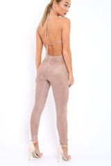 Rose Gold Metallic Co-ord Set - Klaire-Co-ords