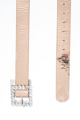 Rose Gold Metallic Embellished Buckle Belt - Oneita-Belts