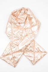 Rose Gold Metallic Padded Scarf - Haizel-Scarf
