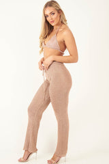 Rose Gold Metallic Triangle Bralet - Elsy-Bralets