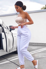 Rose Gold Satin Bow Tie Back Crop Top - Jeylin-Crop Tops