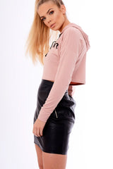 Rose Heart Breaker Cropped Hoody - Jorgie-Hoodies
