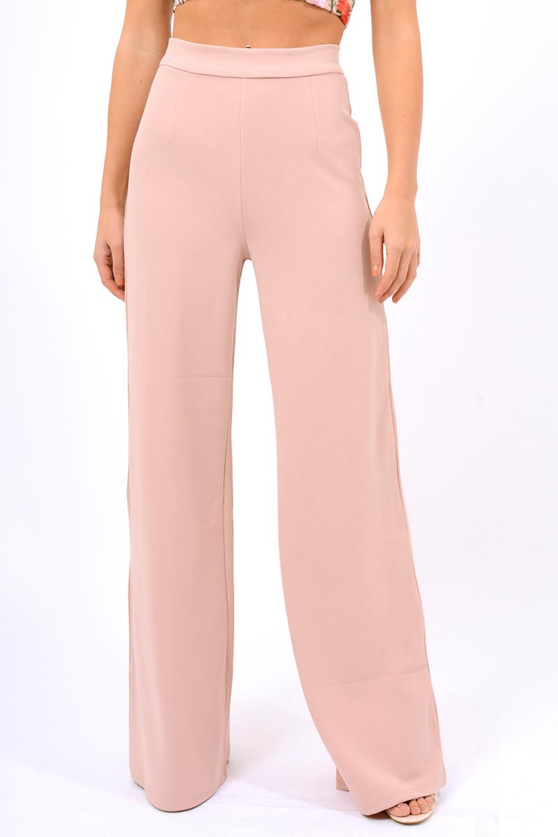 Rose High Waist Flare Trousers -Tisha-Trousers