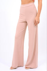 Rose High Waist Flare Trousers -Tisha-Trousers