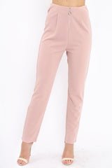 Rose High Waisted Trousers - Zeenia-Trousers