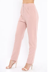 Rose High Waisted Trousers - Zeenia-Trousers