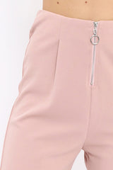 Rose High Waisted Trousers - Zeenia-Trousers