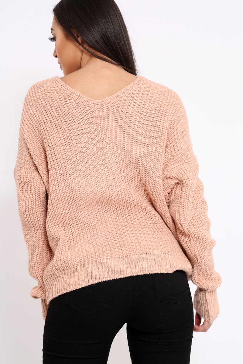 Rose Knot Knit Jumper - Kerri-Jumper