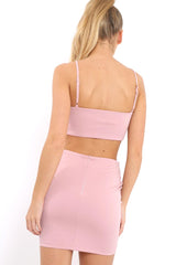 Rose Lace up Front Co-ord Set - Presley-Co-ords