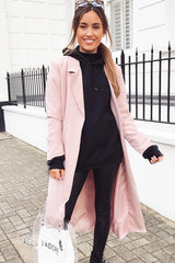 Rose Longline Tailored Belted Coat - Joelle-Coats