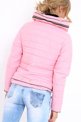 Rose Pink Padded Coat - Zara-Coats