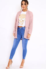 Rose Shimmery Cardigan - Nicky-Knitwear