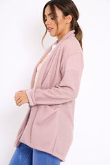 Rose Shimmery Cardigan - Nicky-Knitwear