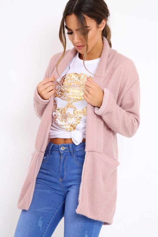 Rose Shimmery Cardigan - Nicky
