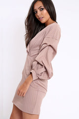 Rose Striped Wrap Front Dress - Chelsea-Dresses