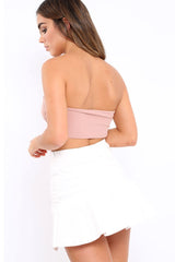 Rose V Front Boob Tube - Amalina-Crop Tops