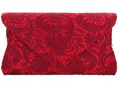 Roselyn Lace Envelope Clutch Bag-Bags