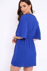 Royal Blue Bow Tie Dress - Teagan-Dresses