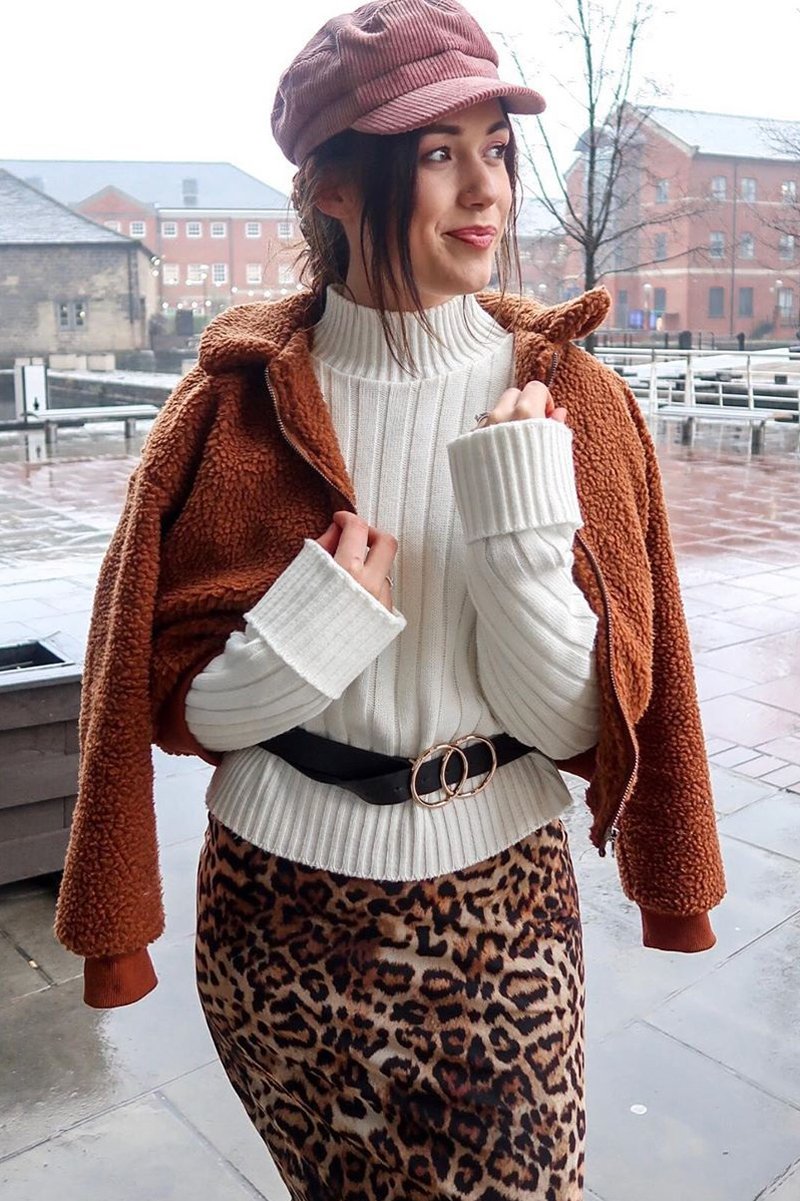 Rust Borg Cropped Bomber Jacket - Heidy-Jackets
