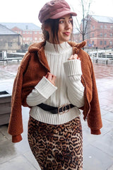 Rust Borg Cropped Bomber Jacket - Heidy-Jackets