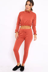 Rust Frill Hem Tracksuit - Adah-Co-ords
