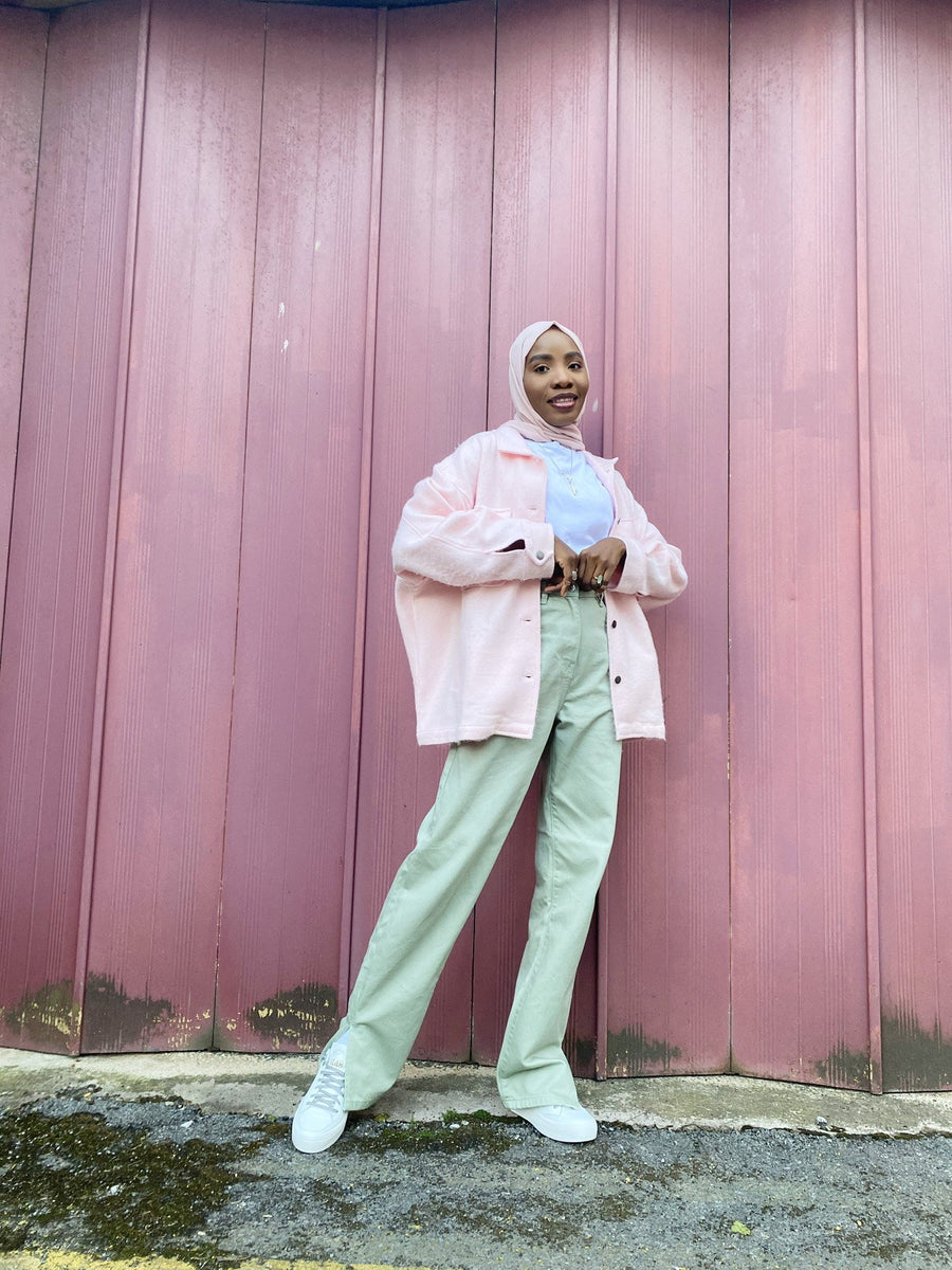 Sage Denim Straight Leg Side Split Jeans - Tashi-Jeans