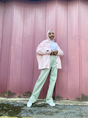 Sage Denim Straight Leg Side Split Jeans - Tashi-Jeans