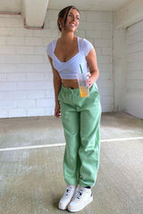 Sage Oversized Joggers - Erica-Joggers
