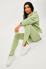 Sage Side Split Leggings - Oliviah-Leggings