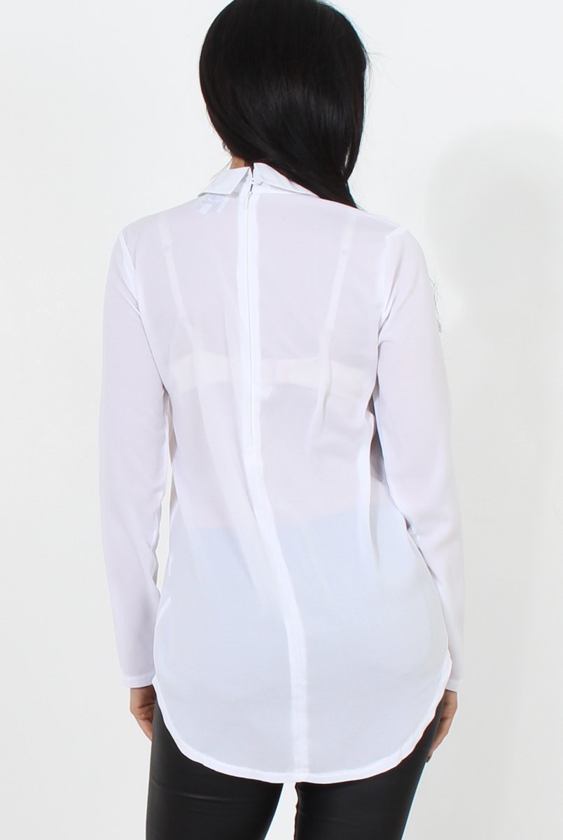 Sage White V Front Top-Tops