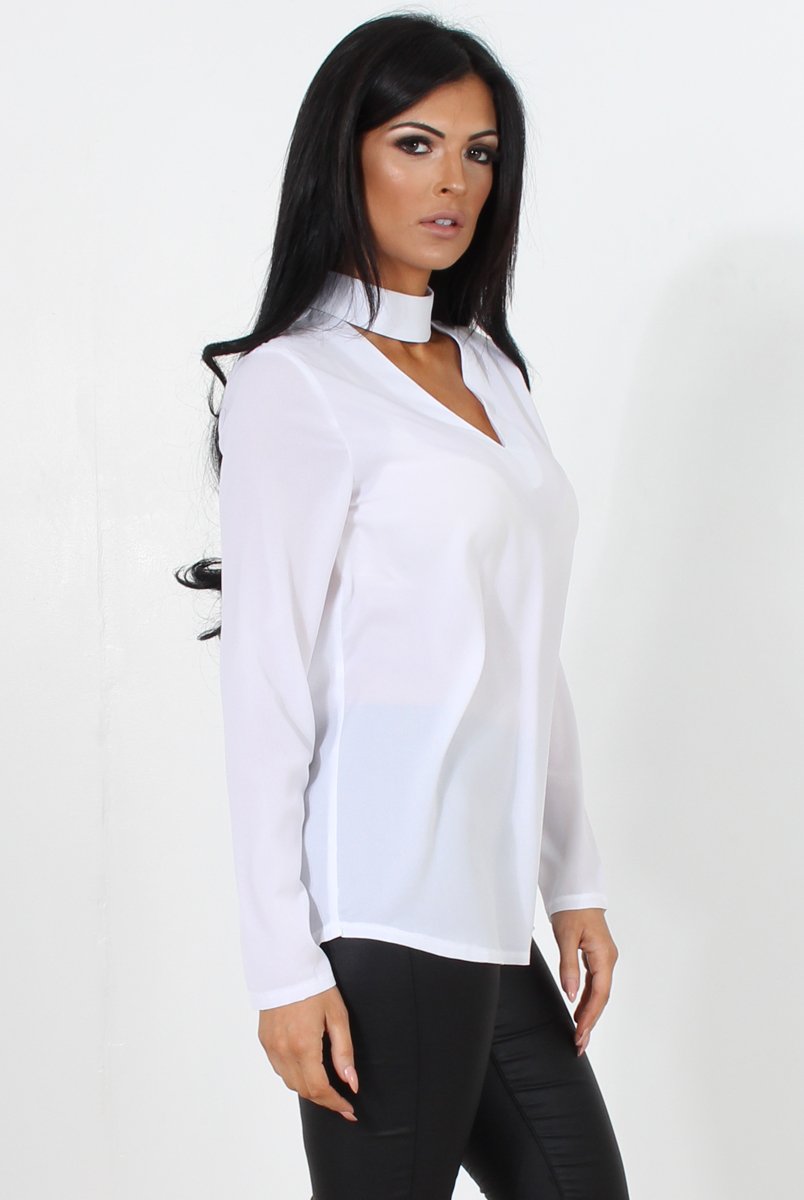 Sage White V Front Top-Tops