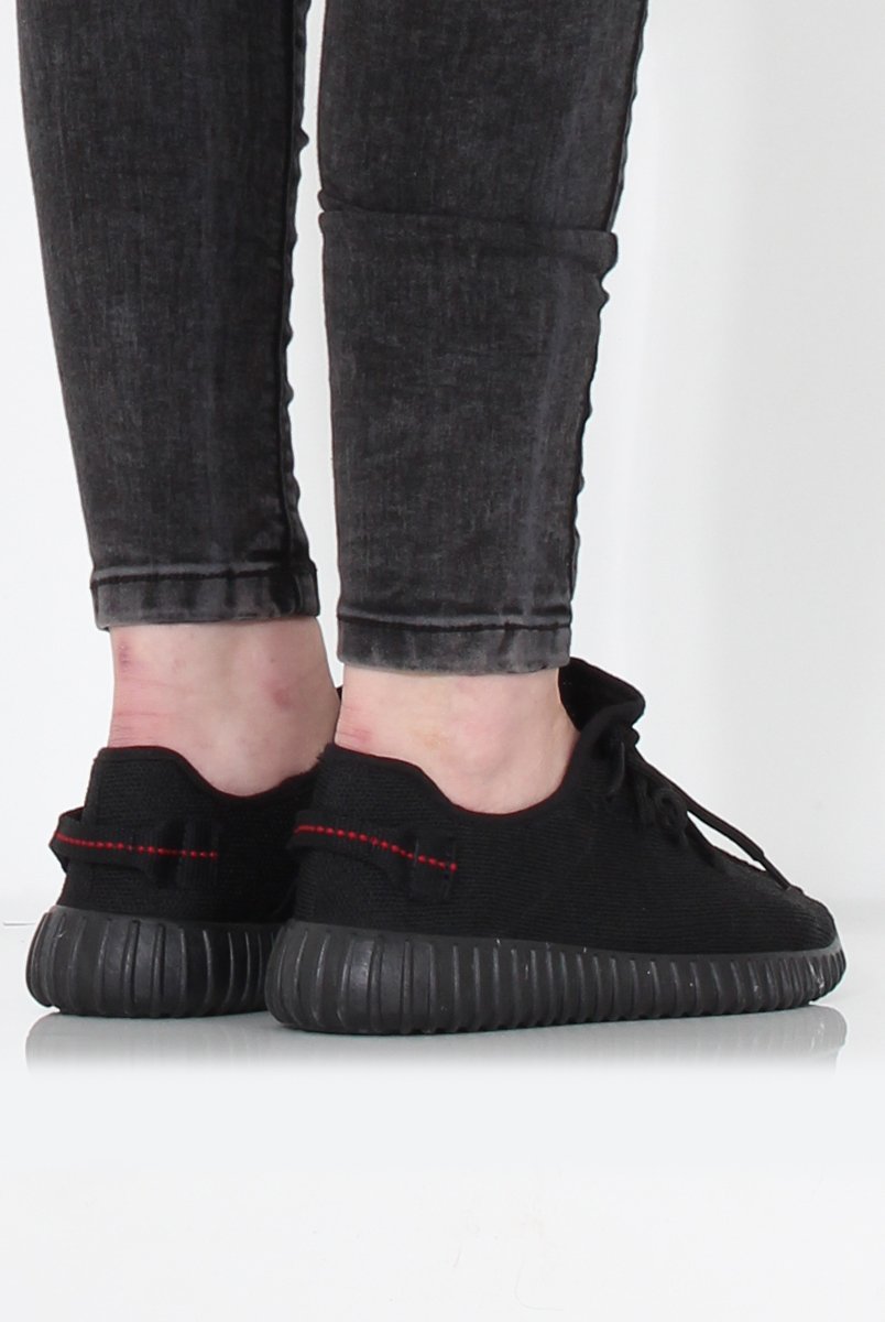Saint Black Textured Trainers-Trainers