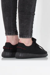 Saint Black Textured Trainers-Trainers