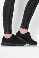 Saint Black Textured Trainers-Trainers