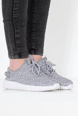 Saint Grey Textured Trainers-Trainers