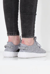 Saint Grey Textured Trainers-Trainers