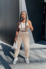 Sand Oversized Joggers - Erica-Joggers