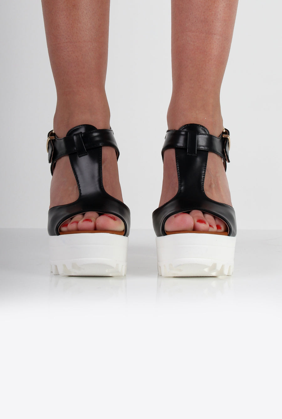Sarah Cut Out Peep Toe Heels-Heels