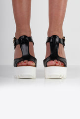 Sarah Cut Out Peep Toe Heels-Heels