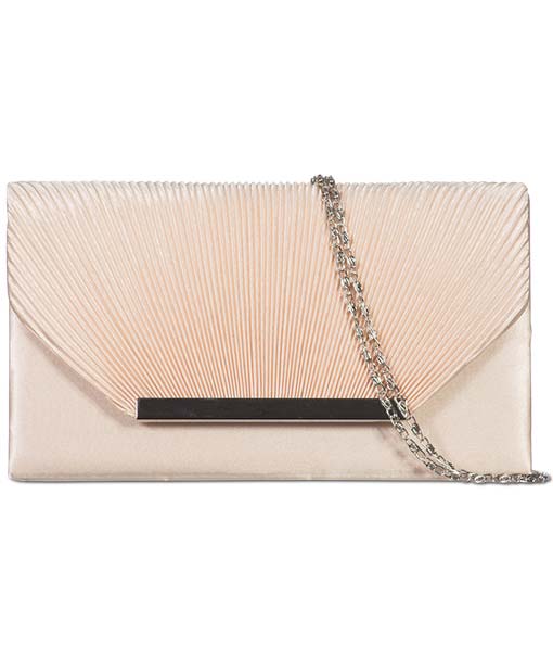 Satin Ruched Envelope Clutch - Darcie-Bags