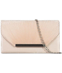Satin Ruched Envelope Clutch - Darcie-Bags