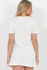 SelfMade White 3-D Slogan T-Shirt - Chandler-Shirts