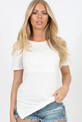 SelfMade White 3-D Slogan T-Shirt - Chandler-Shirts