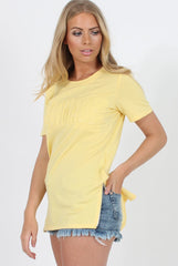 Selfmade Yellow 3-D Slogan T-Shirt - Chandler-Shirts
