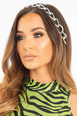 Silver Chain Detail Hairband - Edessa-Hair