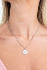 Silver Coin Chain Necklace - Deveah-Jewellery